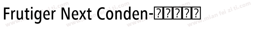 Frutiger Next Conden字体转换